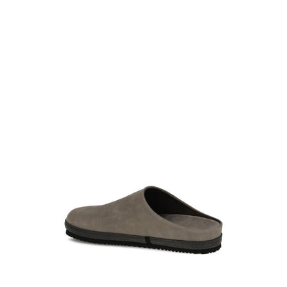 Brunello Cucinelli Leather Mules Croc Effect Jewel Trim