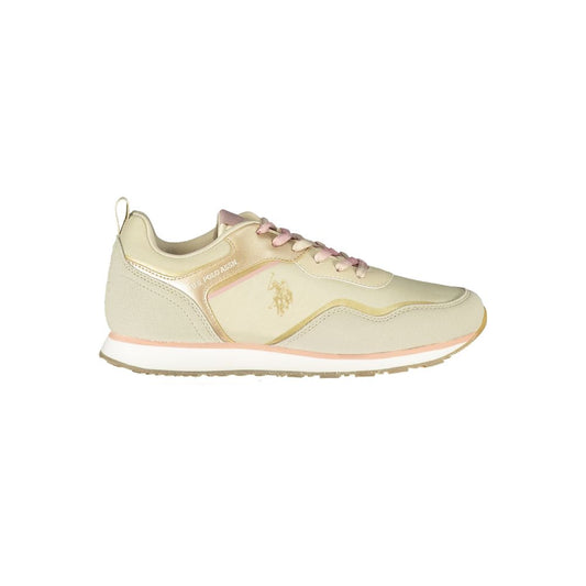 U.S. POLO ASSN. Beige Polyester Sneaker by U.S. POLO ASSN.