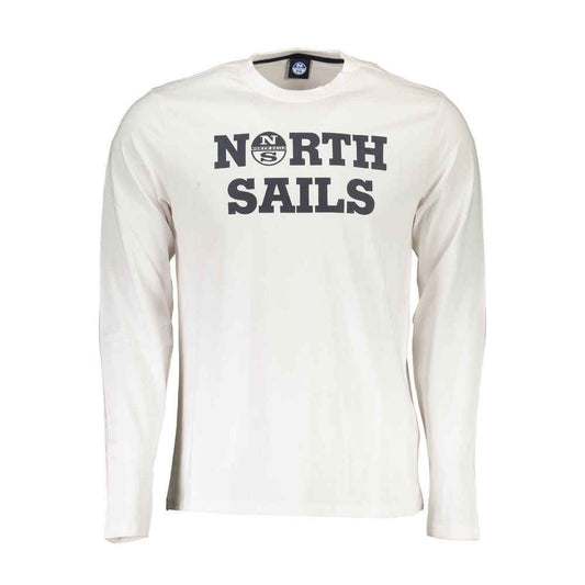 North Sails White Cotton Men T-Shirt