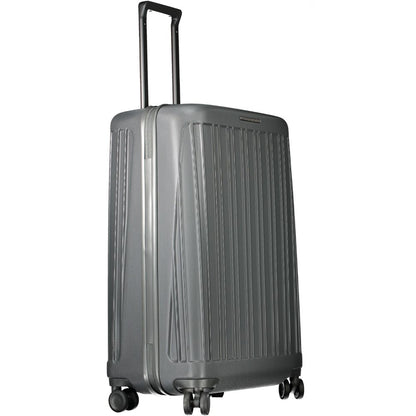 Valise Piquadro grise en polycarbonate pour homme