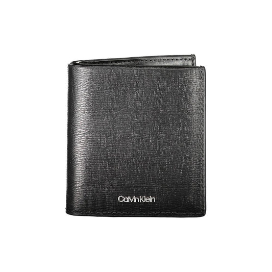 Portefeuille homme en cuir noir Calvin Klein