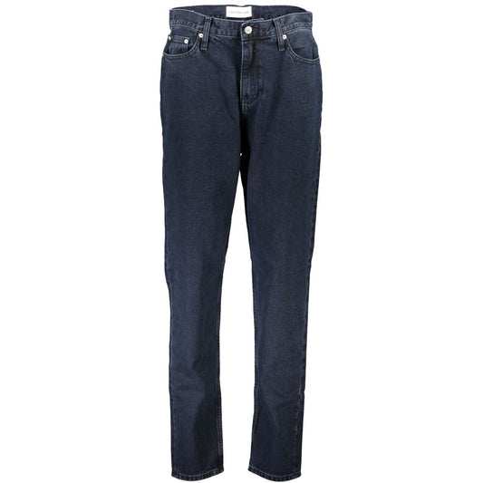 Calvin Klein Blue Cotton Jeans & Pant by Calvin Klein