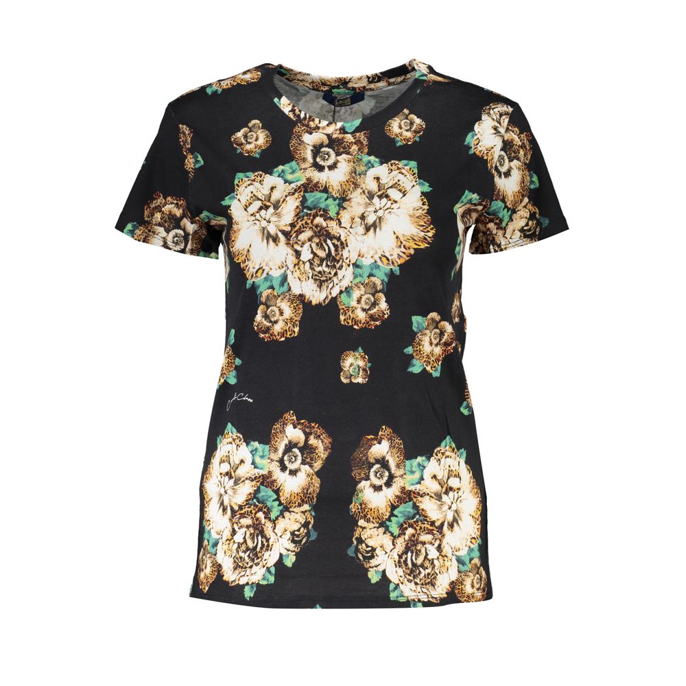 Cavalli Class Black Cotton Tops & T-Shirt by Cavalli Class