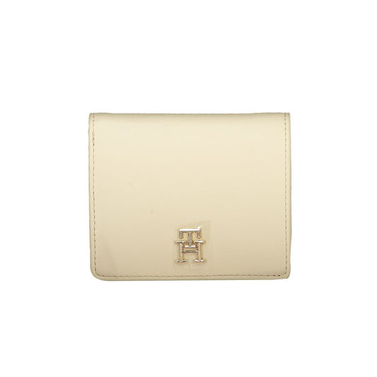 Portefeuille en polyéthylène beige Tommy Hilfiger