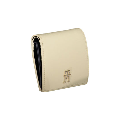 Portefeuille en polyéthylène beige Tommy Hilfiger