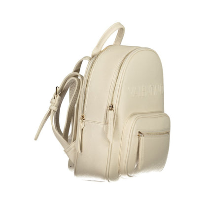 Sac à dos en polyéthylène beige Mario Valentino