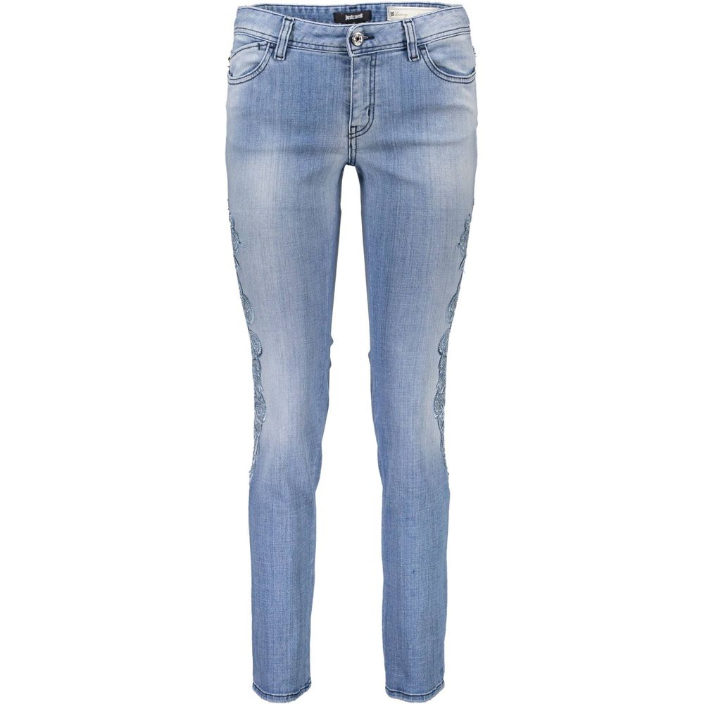 Just Cavalli Light Blue Cotton Women Jeans by Just Cavalli
