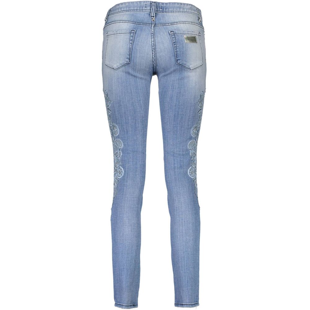 Just Cavalli Light Blue Cotton Women Jeans by Just Cavalli