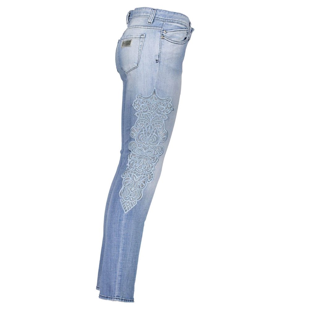 Just Cavalli Light Blue Cotton Women Jeans by Just Cavalli
