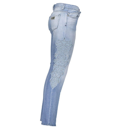 Just Cavalli Light Blue Cotton Women Jeans by Just Cavalli