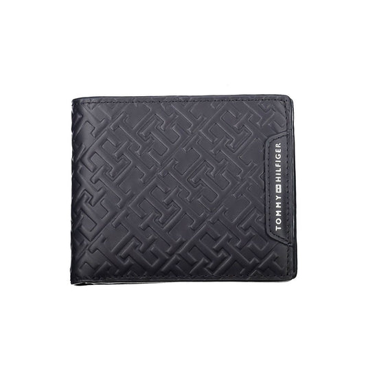 Portefeuille homme en cuir bleu Tommy Hilfiger