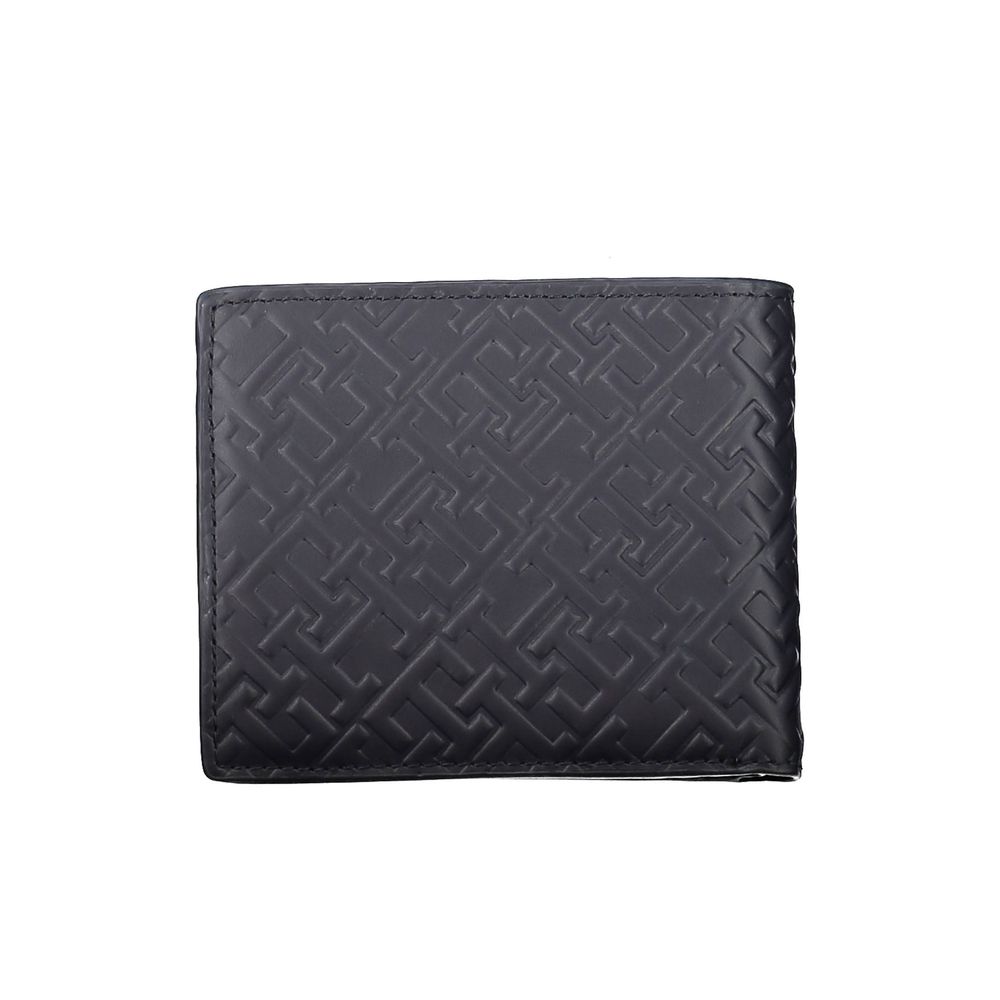 Portefeuille homme en cuir bleu Tommy Hilfiger
