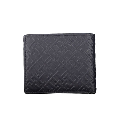 Portefeuille homme en cuir bleu Tommy Hilfiger