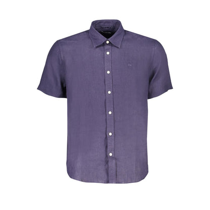 North Sails Blue Linen Shirt by North Sails