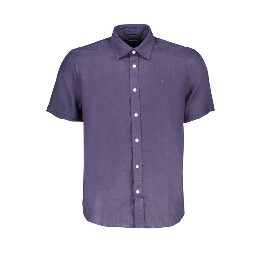 North Sails Blue Linen Shirt by North Sails
