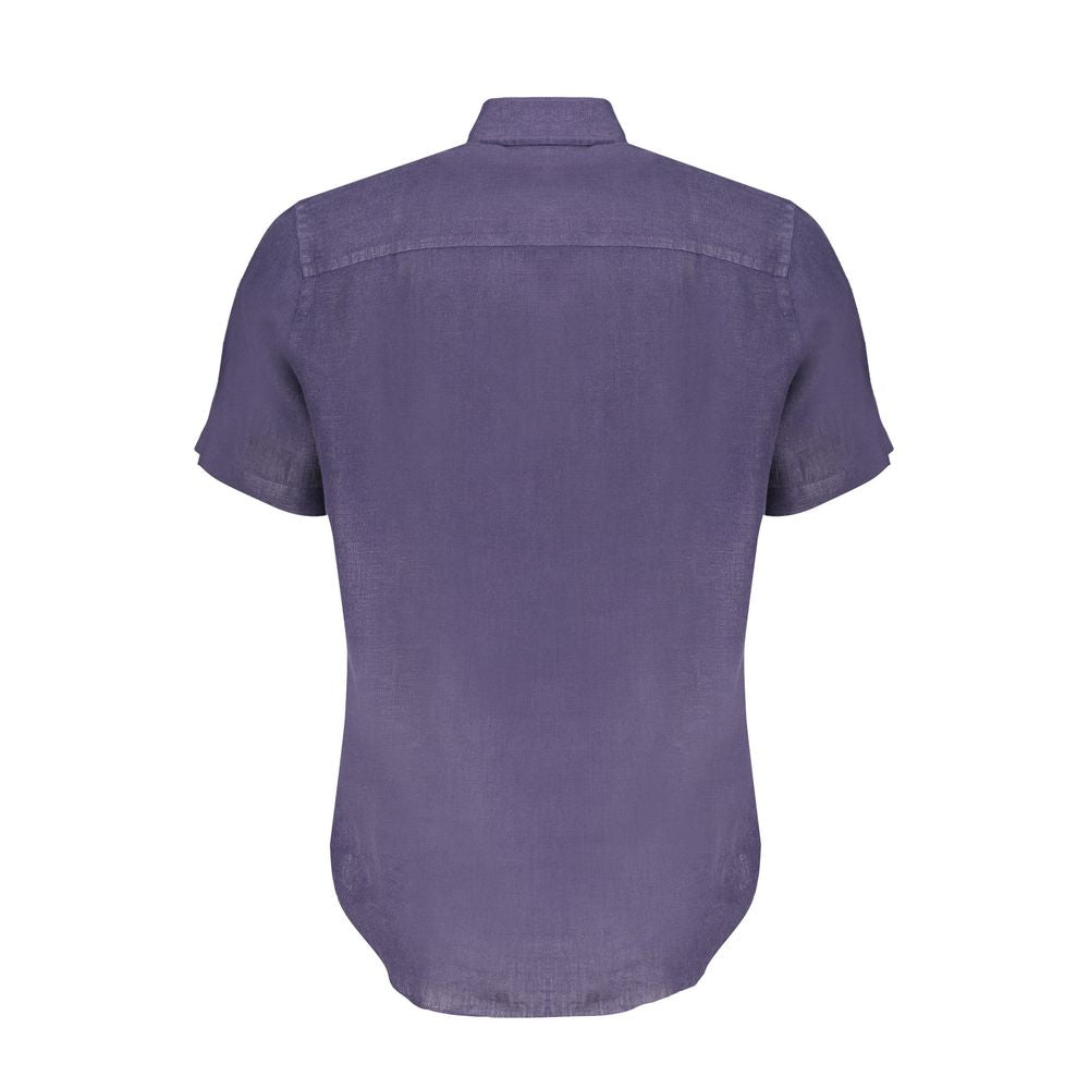North Sails Blue Linen Shirt by North Sails
