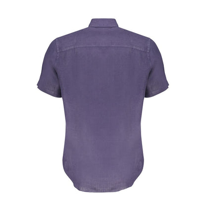 North Sails Blue Linen Shirt by North Sails
