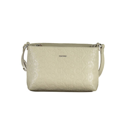 Sac à main en polyester beige Calvin Klein