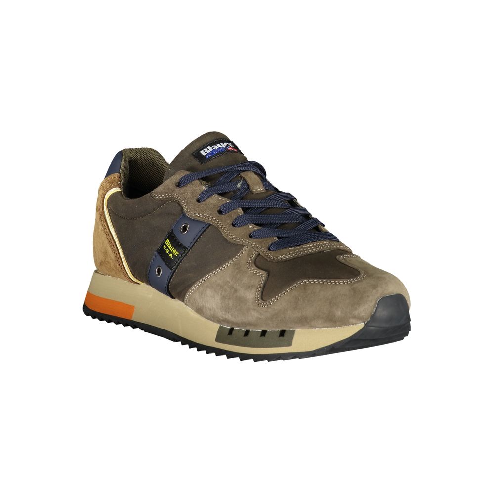 Blauer Green Polyester Sneaker by Blauer