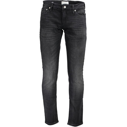 Calvin Klein Black Cotton Jeans & Pant by Calvin Klein