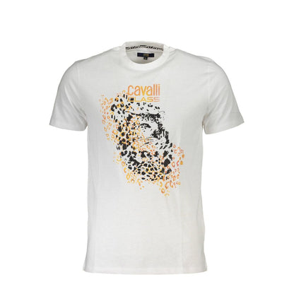 Cavalli Class White Cotton T-Shirt by Cavalli Class