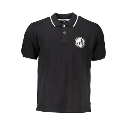 North Sails Black Cotton Polo Shirt by North Sails