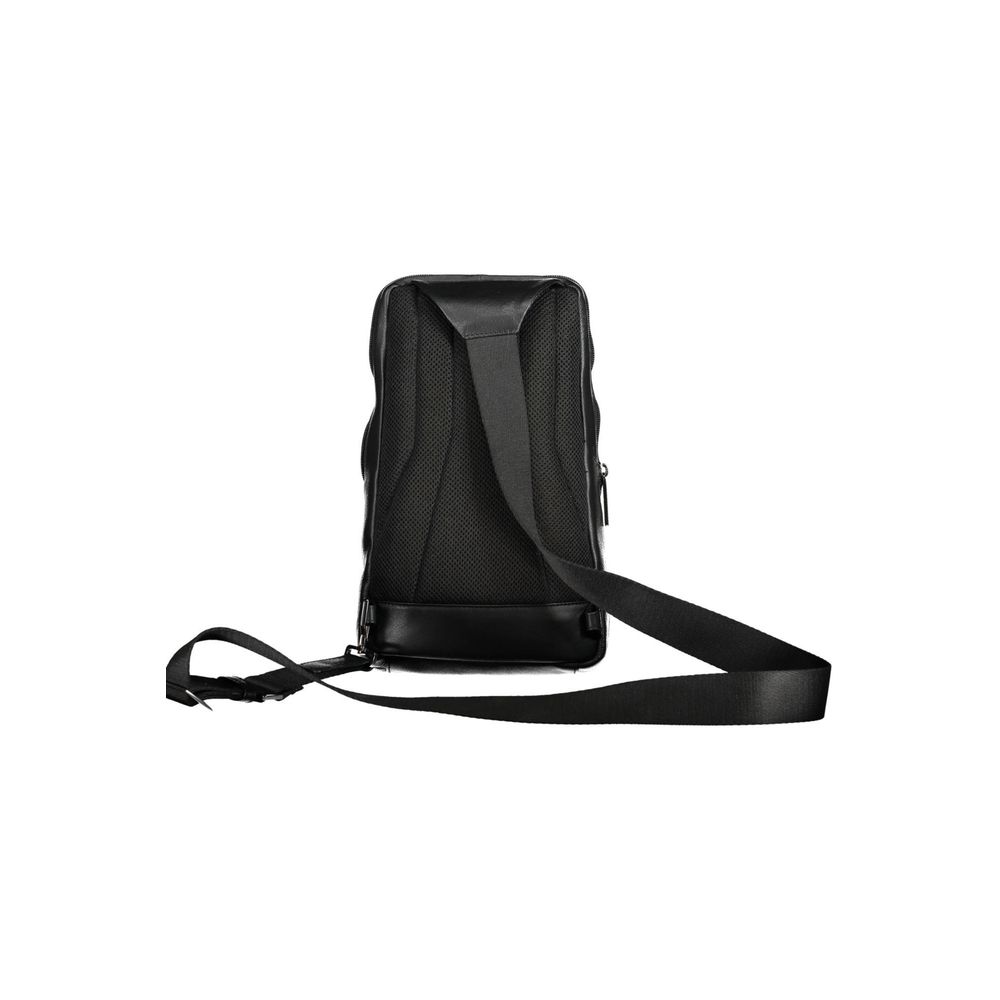 Sac à bandoulière Piquadro en cuir noir pour homme