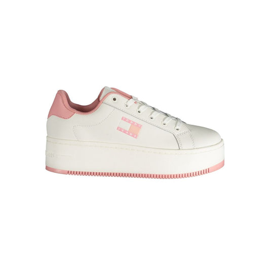 Tommy Hilfiger Pink Polyester Sneaker by Tommy Hilfiger