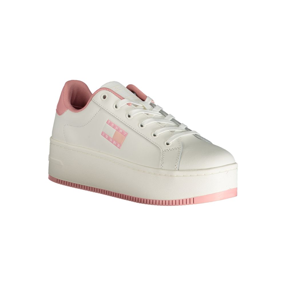 Tommy Hilfiger Pink Polyester Sneaker by Tommy Hilfiger