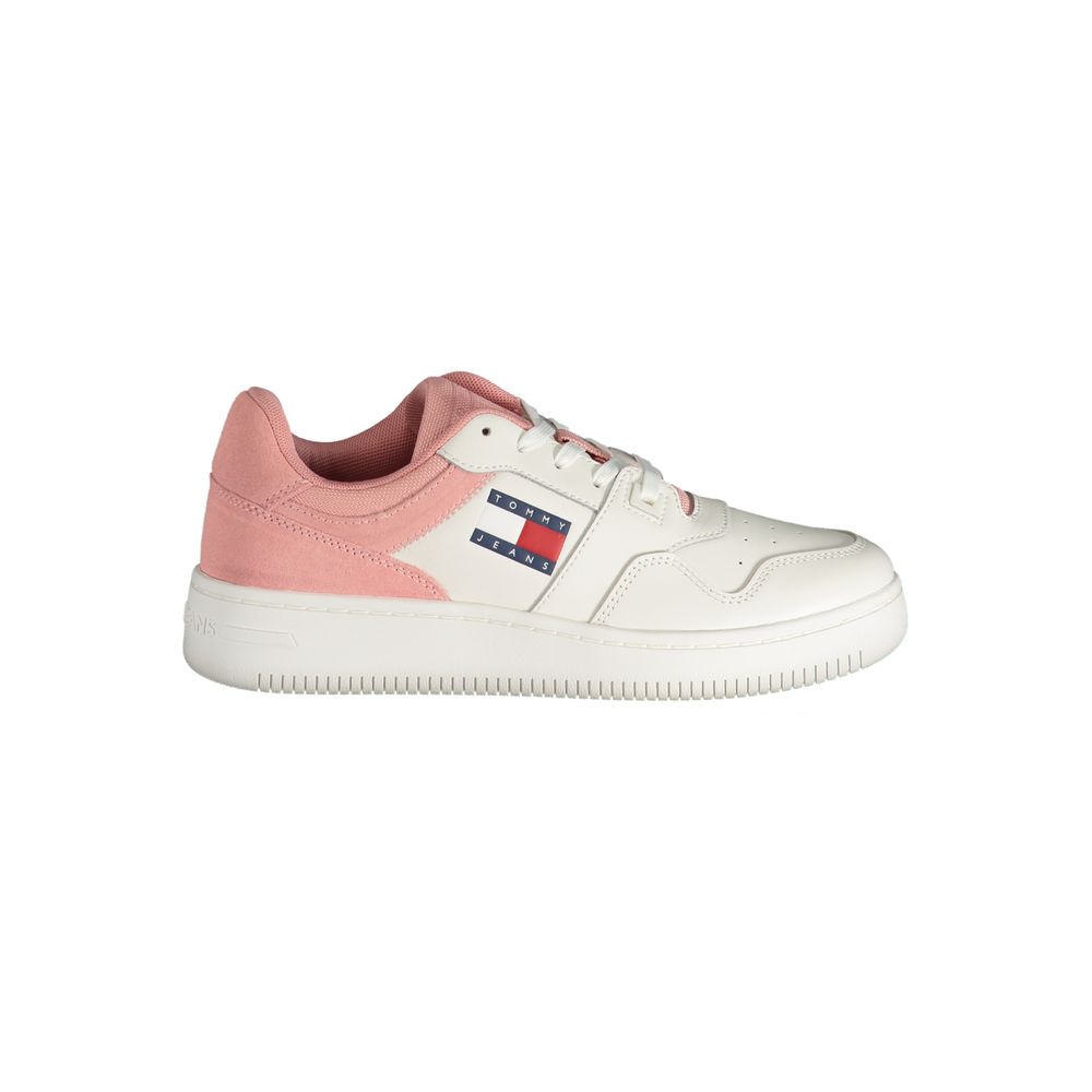 Tommy Hilfiger Pink Polyester Sneaker by Tommy Hilfiger