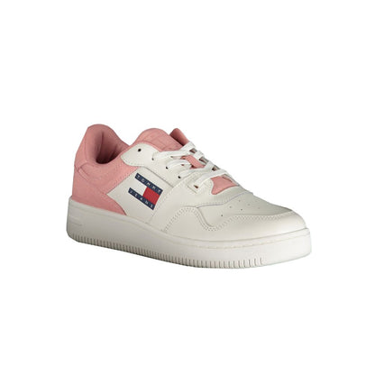 Tommy Hilfiger Pink Polyester Sneaker by Tommy Hilfiger