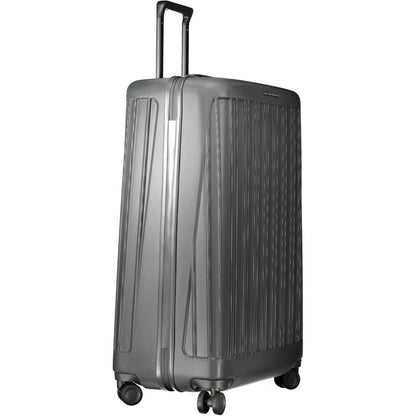 Valise Piquadro grise en polycarbonate pour homme
