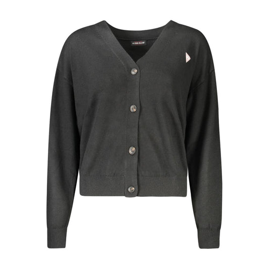 Guess Jeans Black Polyester Women Cardigan by Guess Jeans