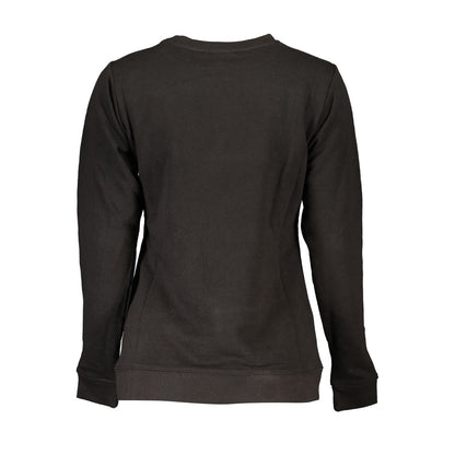 Cavalli Class Black Cotton Sweater by Cavalli Class