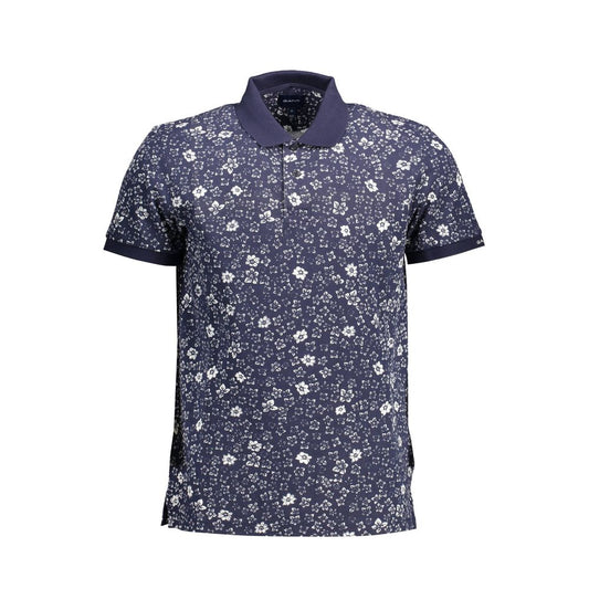 Polo Gant en coton bleu pour homme