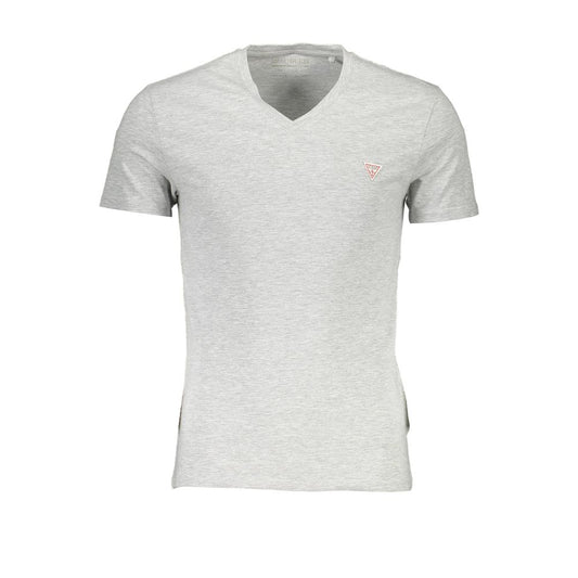 Guess Jeans Gray Cotton Men T-Shirt by Guess Jeans