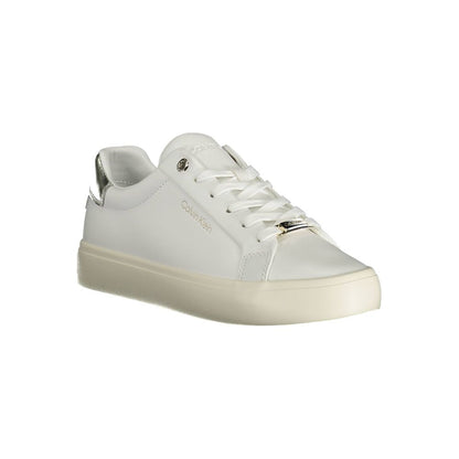 Calvin Klein White Leather Women Sneaker by Calvin Klein