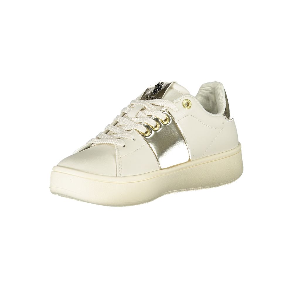 U.S. POLO ASSN. Beige Polyethylene Women Sneaker by U.S. POLO ASSN.