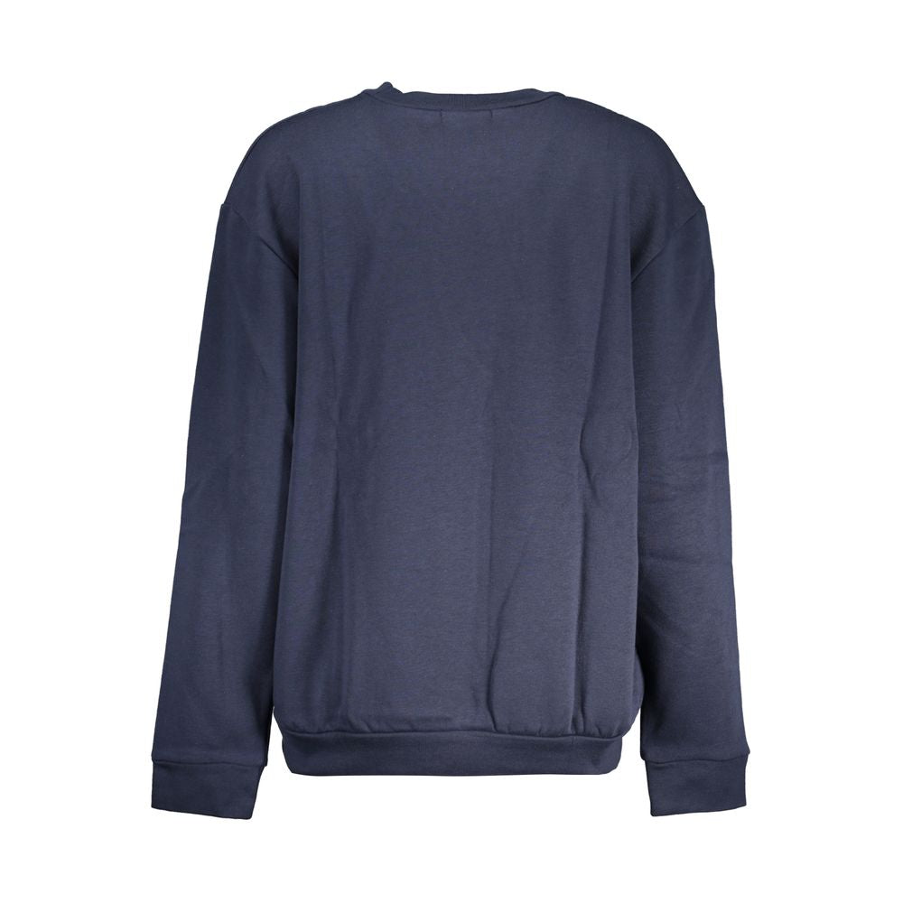 Cavalli Class Elegant Blue Fleece Crew Neck Sweatshirt by Cavalli Class