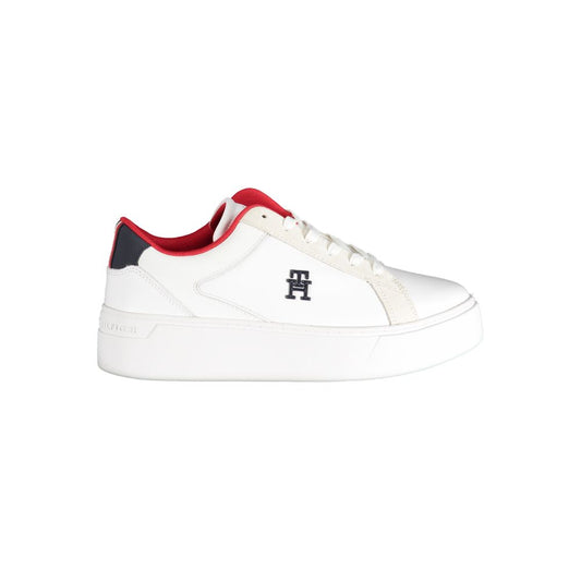 Tommy Hilfiger White Polyester Sneaker by Tommy Hilfiger