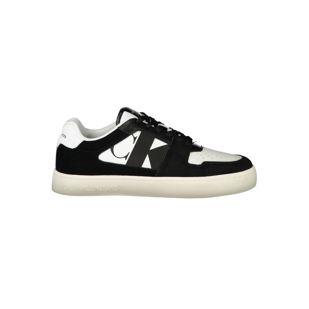 Calvin Klein White Leather Men Sneaker by Calvin Klein