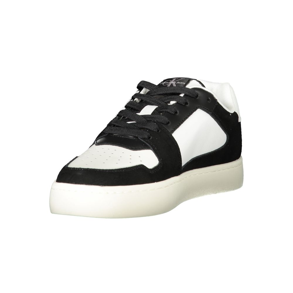 Calvin Klein White Leather Men Sneaker by Calvin Klein