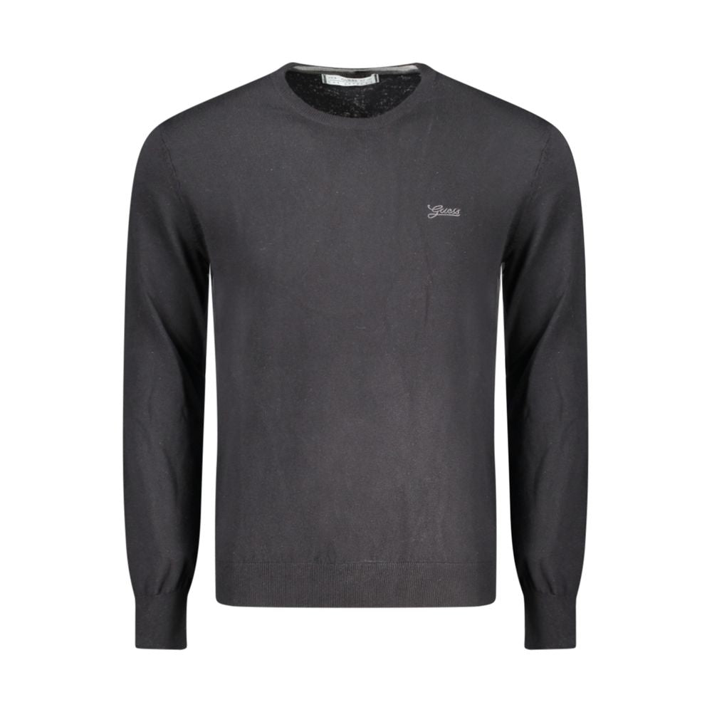 Guess Jeans Black Cotton Men Sweater by Guess Jeans