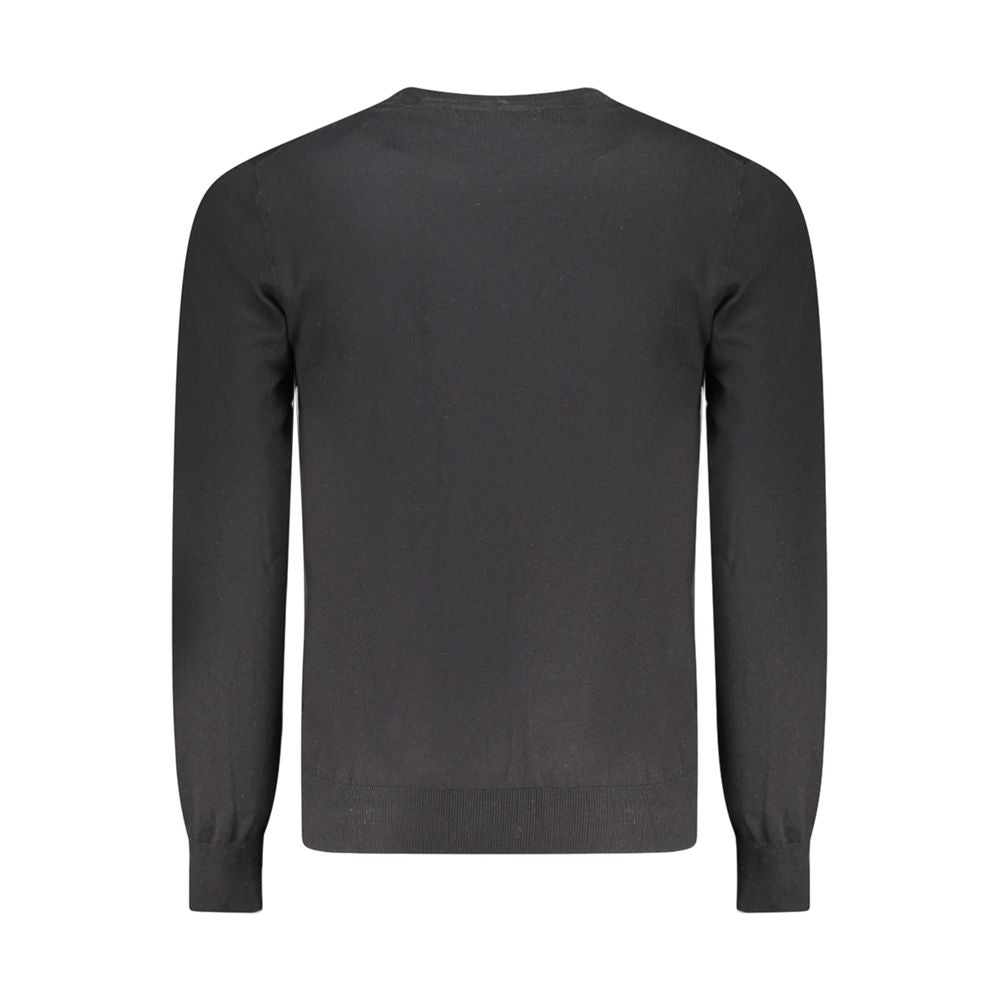 Guess Jeans Black Cotton Men Sweater by Guess Jeans