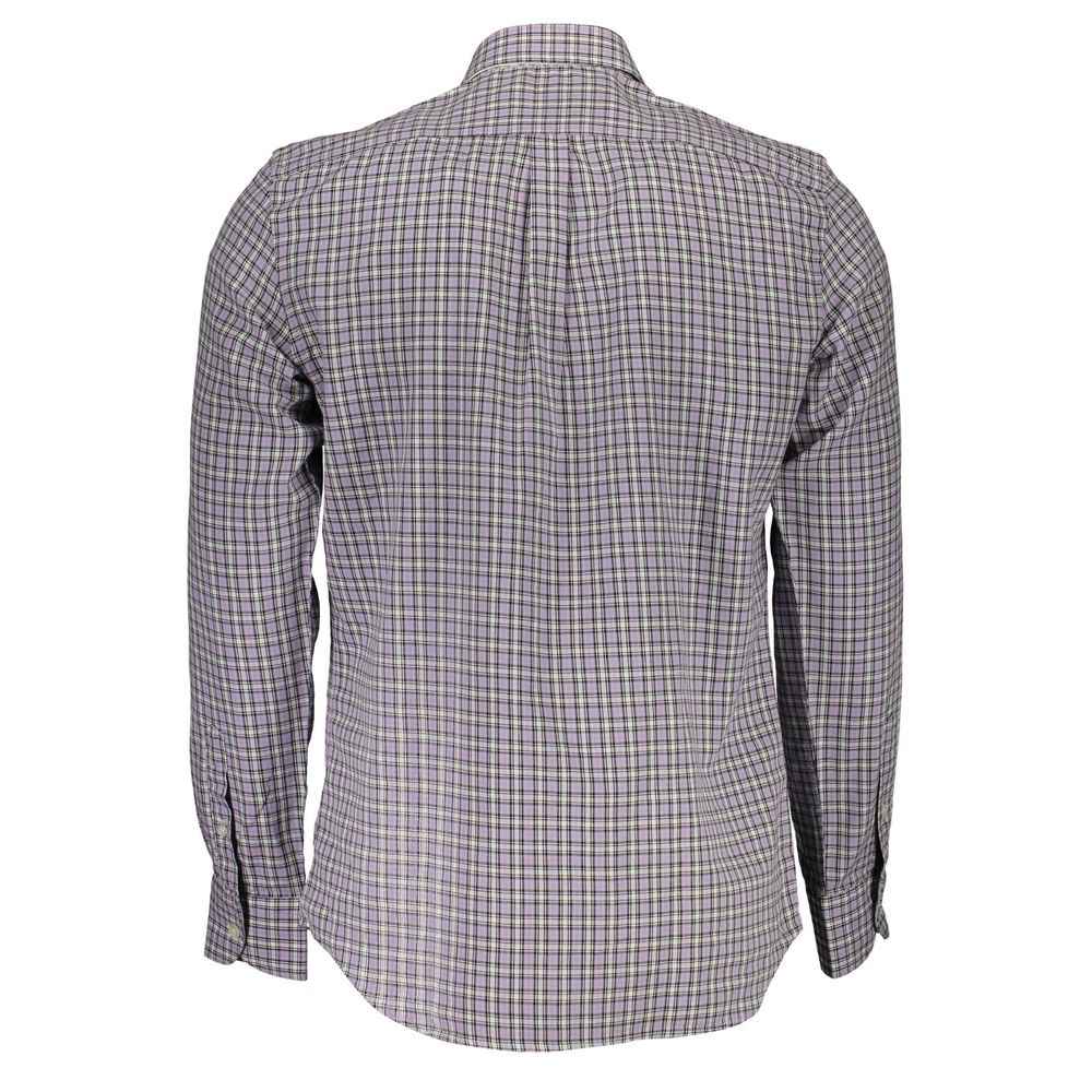 Harmont & Blaine Overhemd Katoen Paars Luxe Elegant