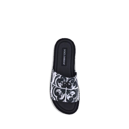 Sandales en coton Dolce &amp; Gabbana