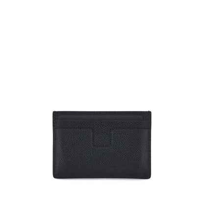 Porte-cartes en cuir Saffiano Tom Ford