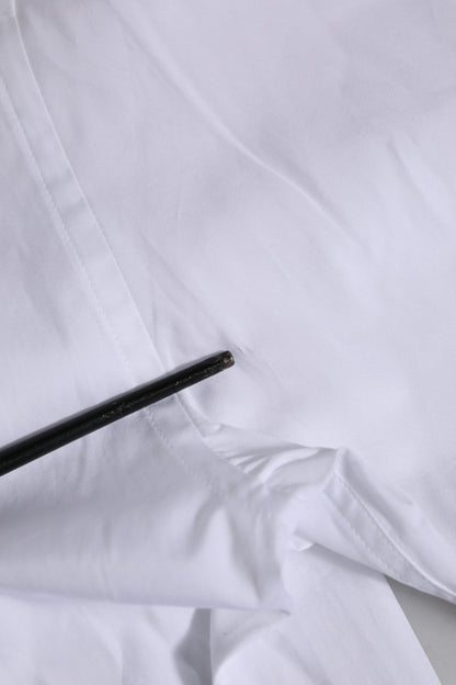 Dolce & Gabbana White Cotton Short Sleeves Men Formal Shirt by Dolce & Gabbana
