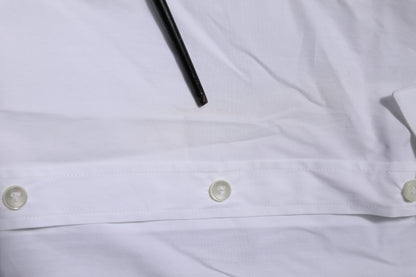 Dolce & Gabbana White Cotton GOLD Long Sleeves Formal Shirt by Dolce & Gabbana