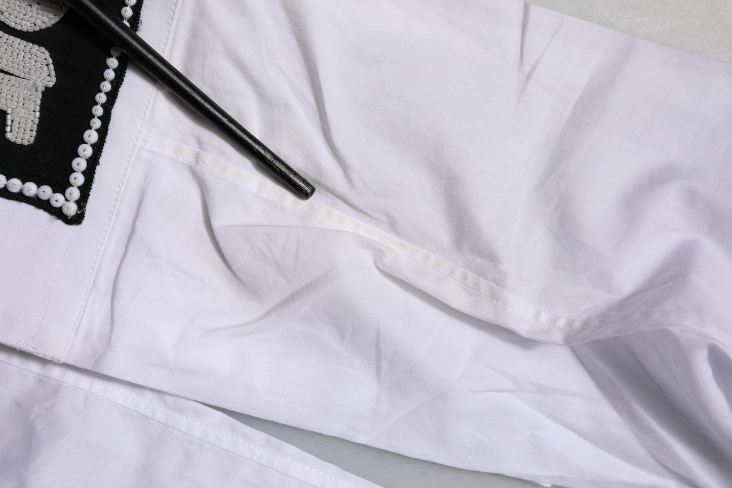 Dolce & Gabbana White Cotton GOLD Long Sleeves Formal Shirt by Dolce & Gabbana